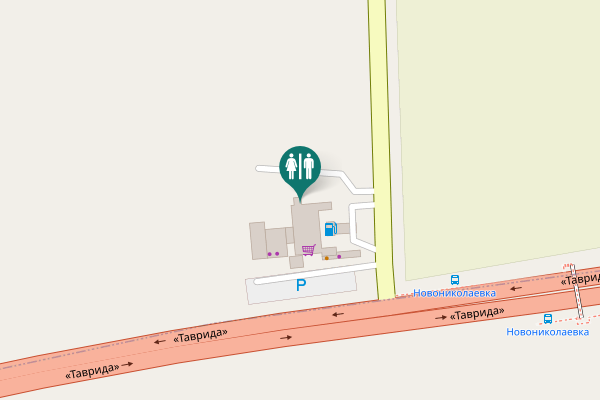 Map showing location of «Таврида» 35Н-338км. Toilet
