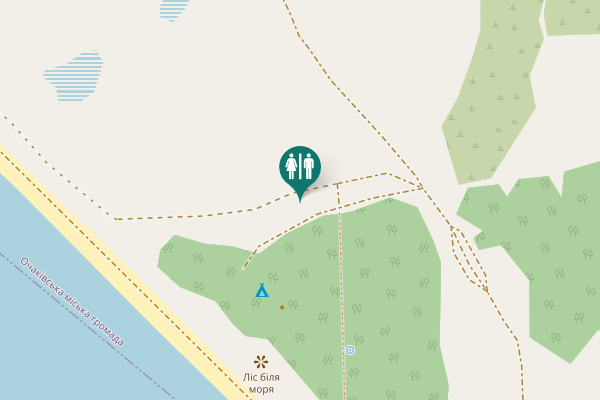 Map showing location of Очаківська міська громада Toilet