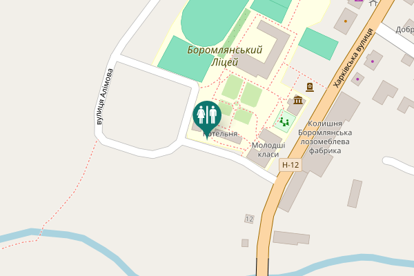 Map showing location of Boromlia Toilet