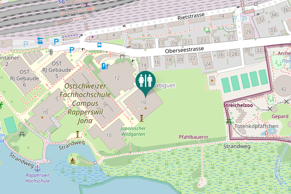 Map showing location of WC Herren Untergeschoss