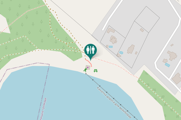Map showing location of Польова вулиця Toilet