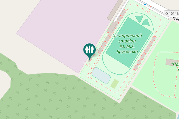 Map showing location of Bohdana Khmelnytskoho Street 25 Toilet