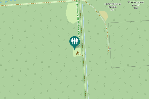 Map showing location of Підгайцівська сільська громада Toilet