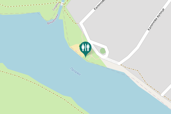 Map showing location of Калинова вулиця Toilet