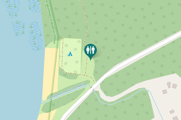 Map showing location of О-031698 Toilet