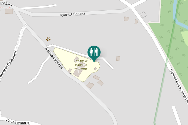 Map showing location of Замкова вулиця 1 Toilet