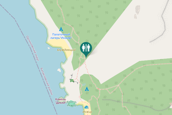 Map showing location of Орлиновский округ Toilet