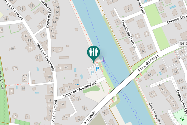 Map showing location of Route de l'Ancien-Pont 5 Toilet