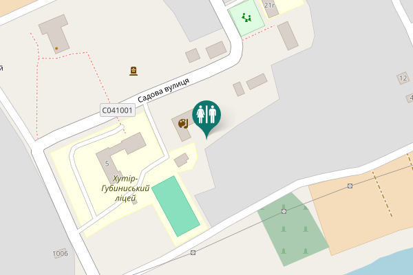 Map showing location of Садова вулиця 5 Toilet