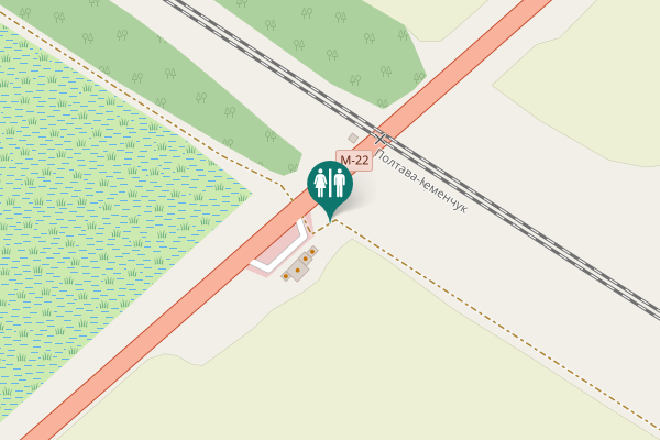 Map showing location of М-22 Toilet