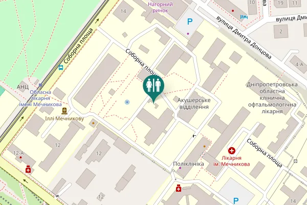 Map showing location of Soborna Square 14 Toilet