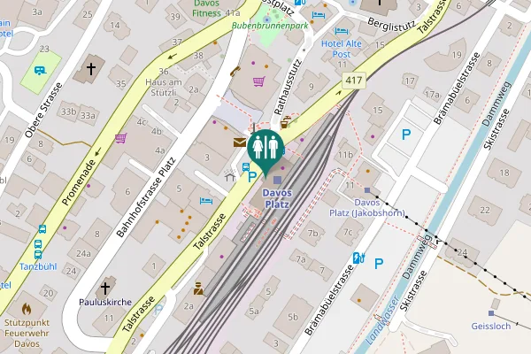 Map showing location of Talstrasse 4 Toilet