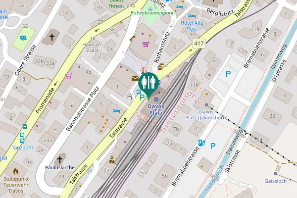 Map showing location of Talstrasse 4 Toilet