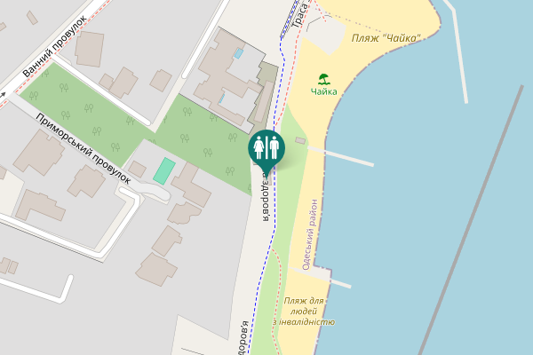 Map showing location of Траса здоров’я Toilet