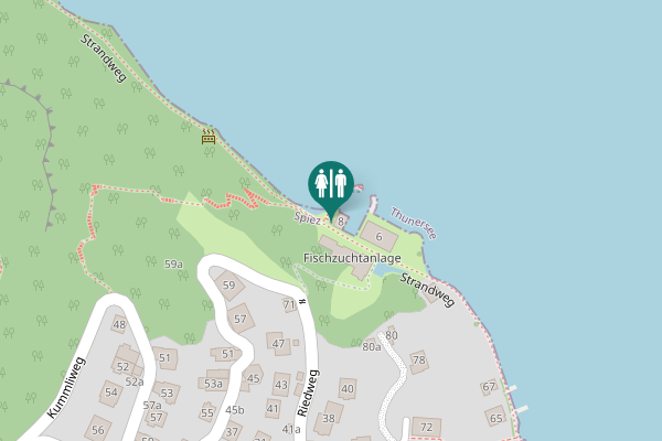 Map showing location of Strandweg 8 Toilet