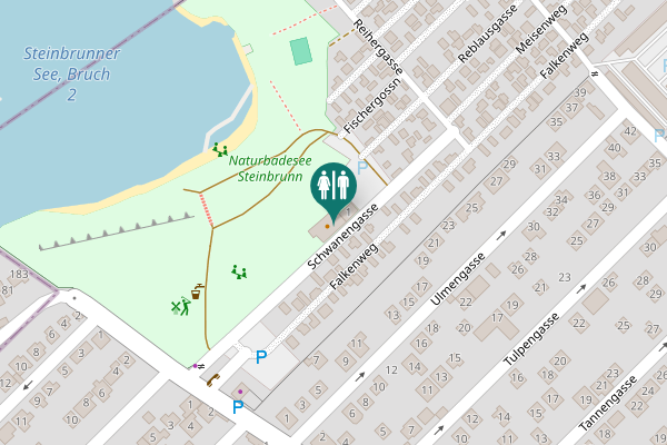 Map showing location of 1 Toilet