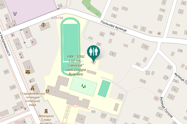 Map showing location of Polova Street 4 Toilet