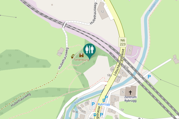 Map showing location of Hubelhausweg 10a Toilet