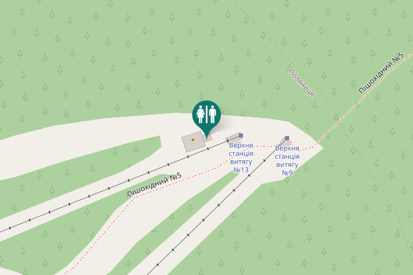 Map showing location of Пішохідний №5 Toilet