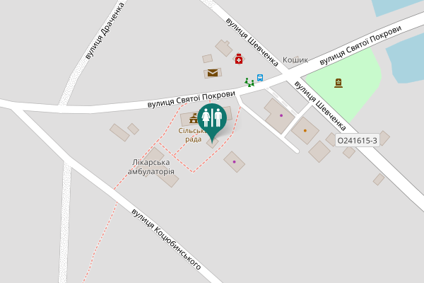 Map showing location of вулиця Святої Покрови Toilet
