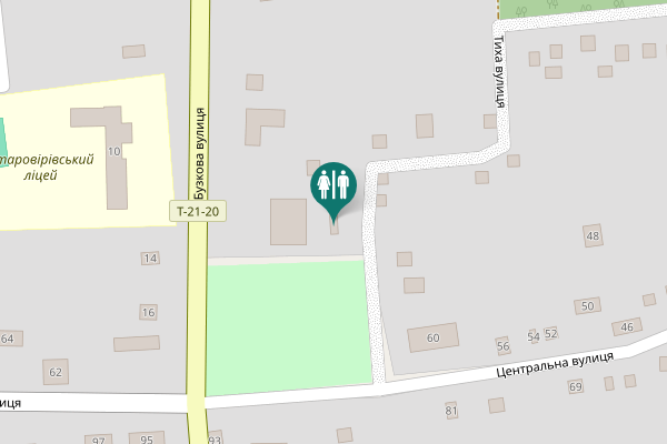 Map showing location of Тиха вулиця Toilet