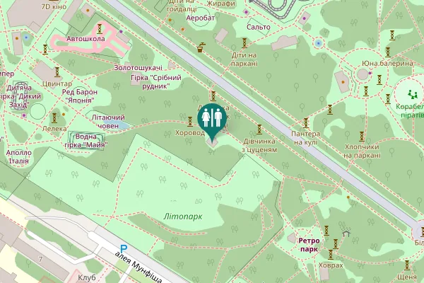 Map showing location of Kharkiv Toilet