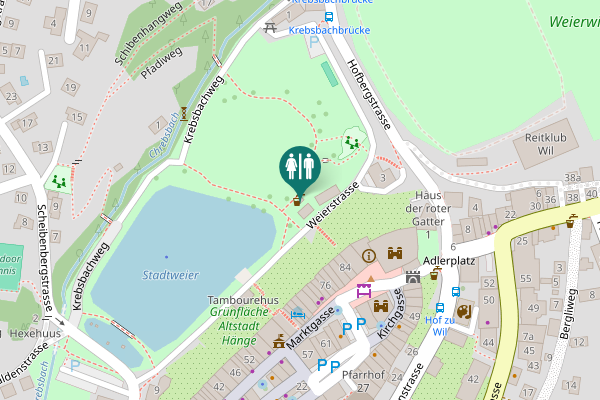 Map showing location of Weierstrasse 12 Toilet