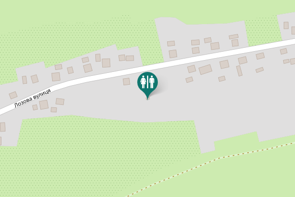 Map showing location of Лозова вулиця Toilet