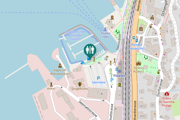 Map showing location of Seemattstrasse 10 Toilet