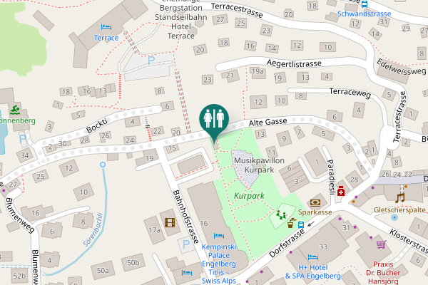 Map showing location of Alte Gasse 20 Toilet