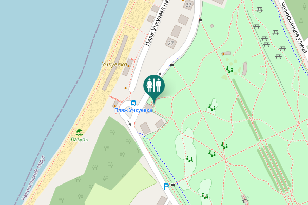 Map showing location of Sevastopol Toilet