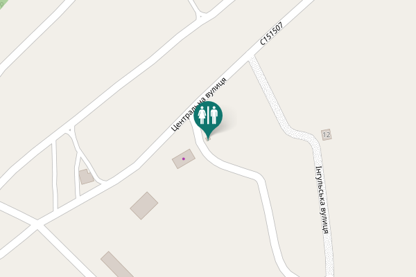 Map showing location of Ulianivka Toilet