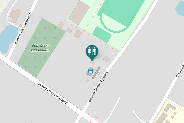 Map showing location of вулиця Івана Франка Toilet