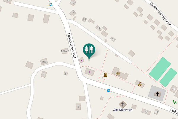 Map showing location of Соборна вулиця 17 Toilet