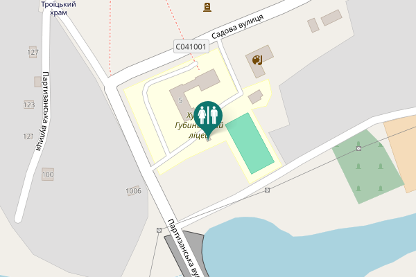 Map showing location of Садова вулиця 5 Toilet