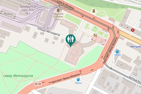 Map showing location of Women Toilet - B Build - Level 0