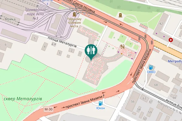 Map showing location of Women Toilet - B Build - Level 0
