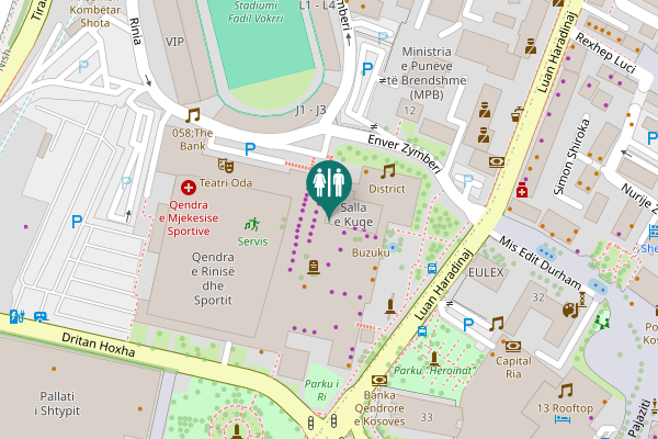 Map showing location of Enver Zymberi 12 Toilet