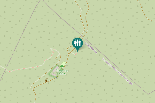 Map showing location of Lythrodontas Toilet