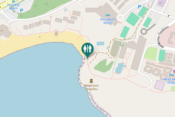 Map showing location of Nissi Avenue 75C Toilet