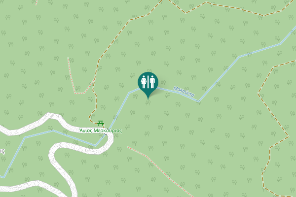 Map showing location of Lysos Toilet