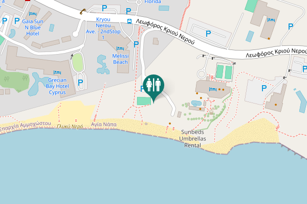 Map showing location of Krio Nero Avenue 38 Toilet