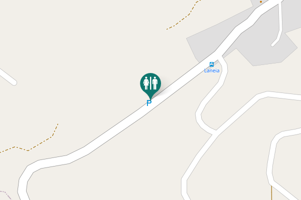 Map showing location of Laneia Toilet