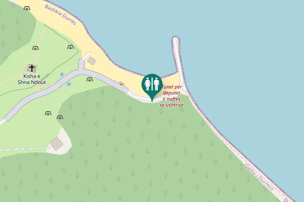 Map showing location of Bashkia Durrës Toilet