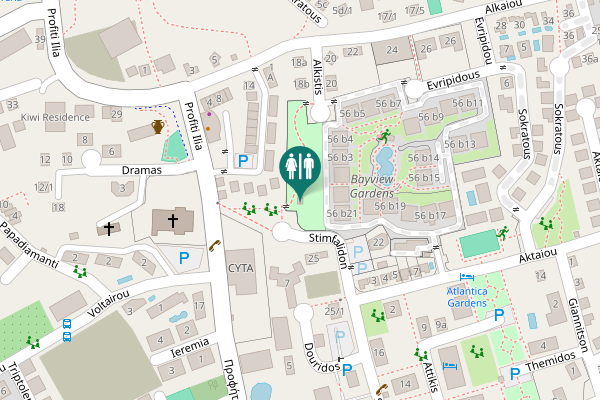 Map showing location of Stimfalidon 25 Toilet