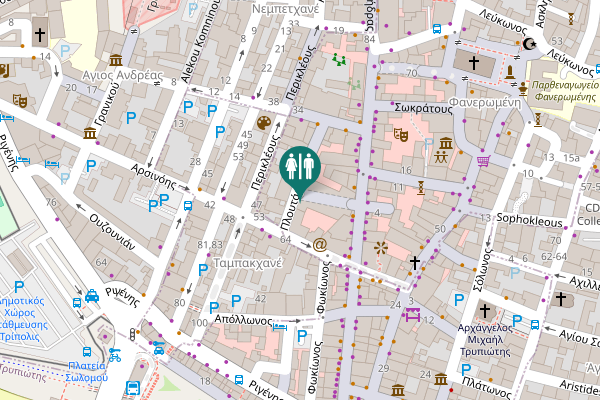 Map showing location of Ledras 156 Toilet