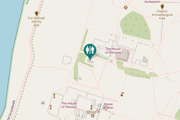 Map showing location of Lighthouse coastal broadwalk Toilet