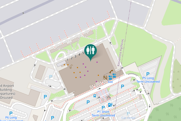 Map showing location of Acheleia Community Toilet