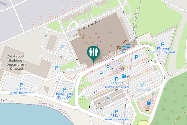 Map showing location of Acheleia Community Toilet