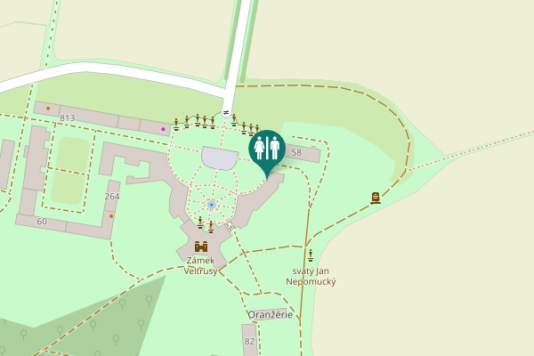 Map showing location of Ostrov 58 Toilet